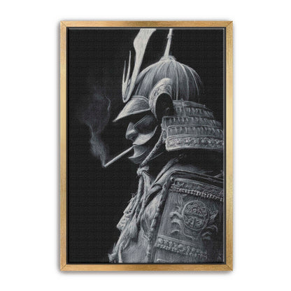 Samurai Smoking Wall Art