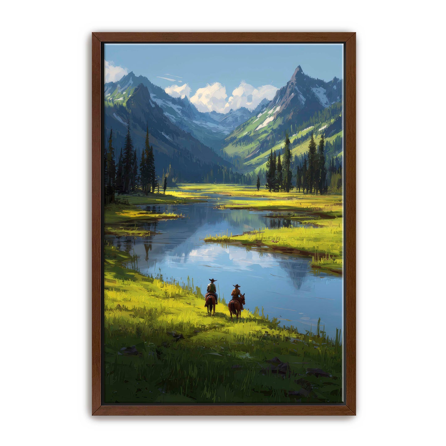 Cowboy River Wall Art