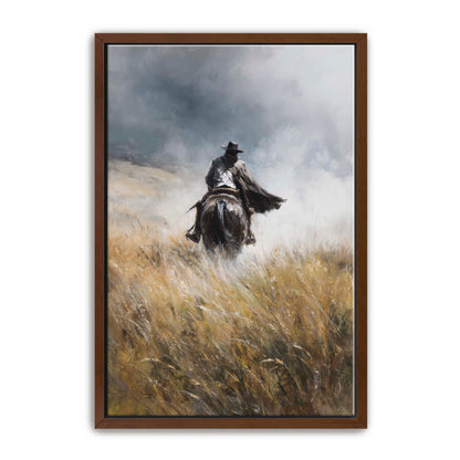 Cowboy in Tall Grass Wall Art