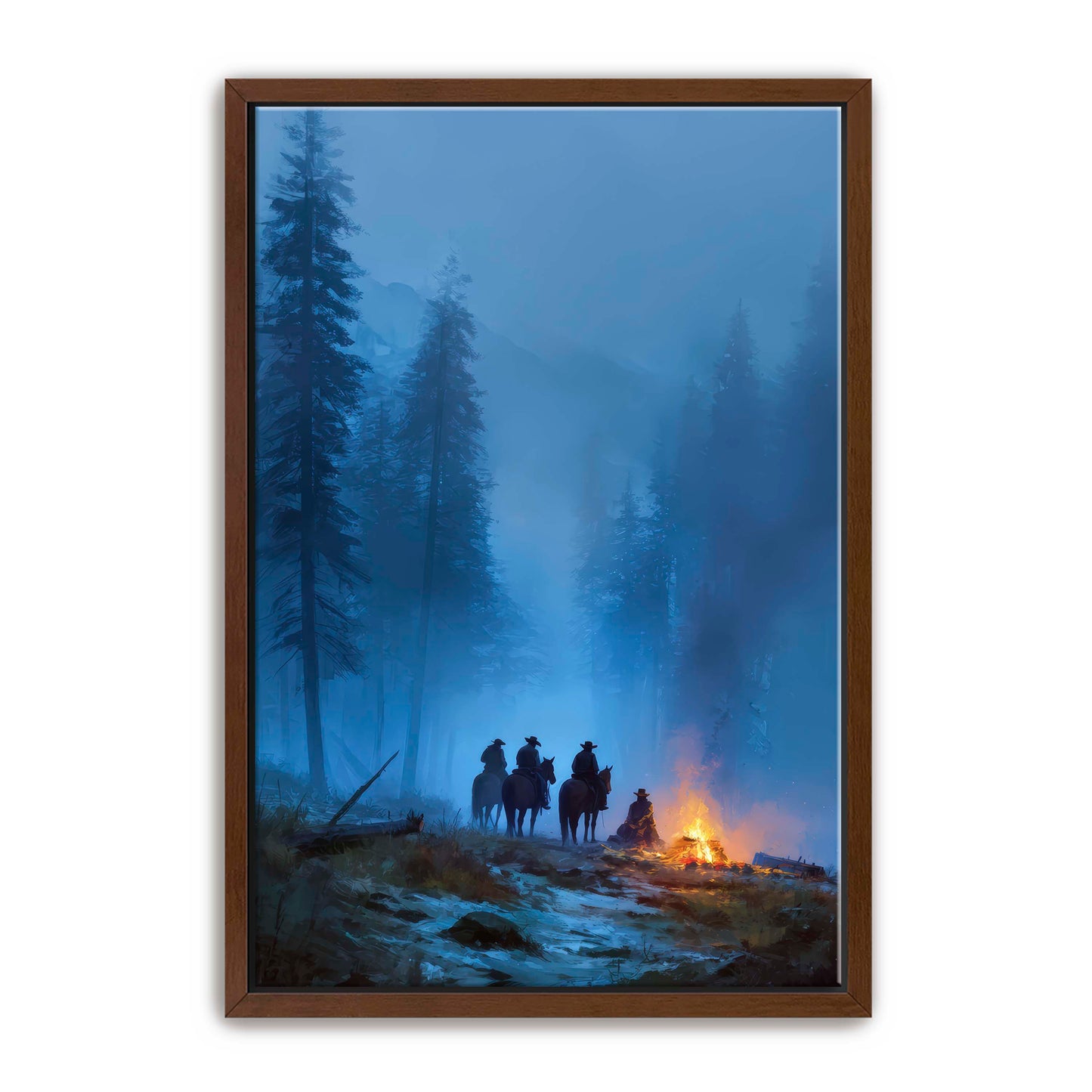 Cowboys at Camp Wall Art