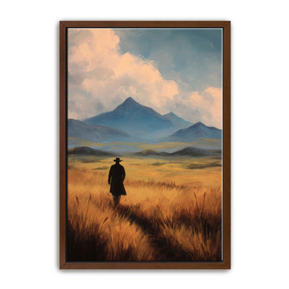 Outlaw Cowboy Walks Alone Wall Art