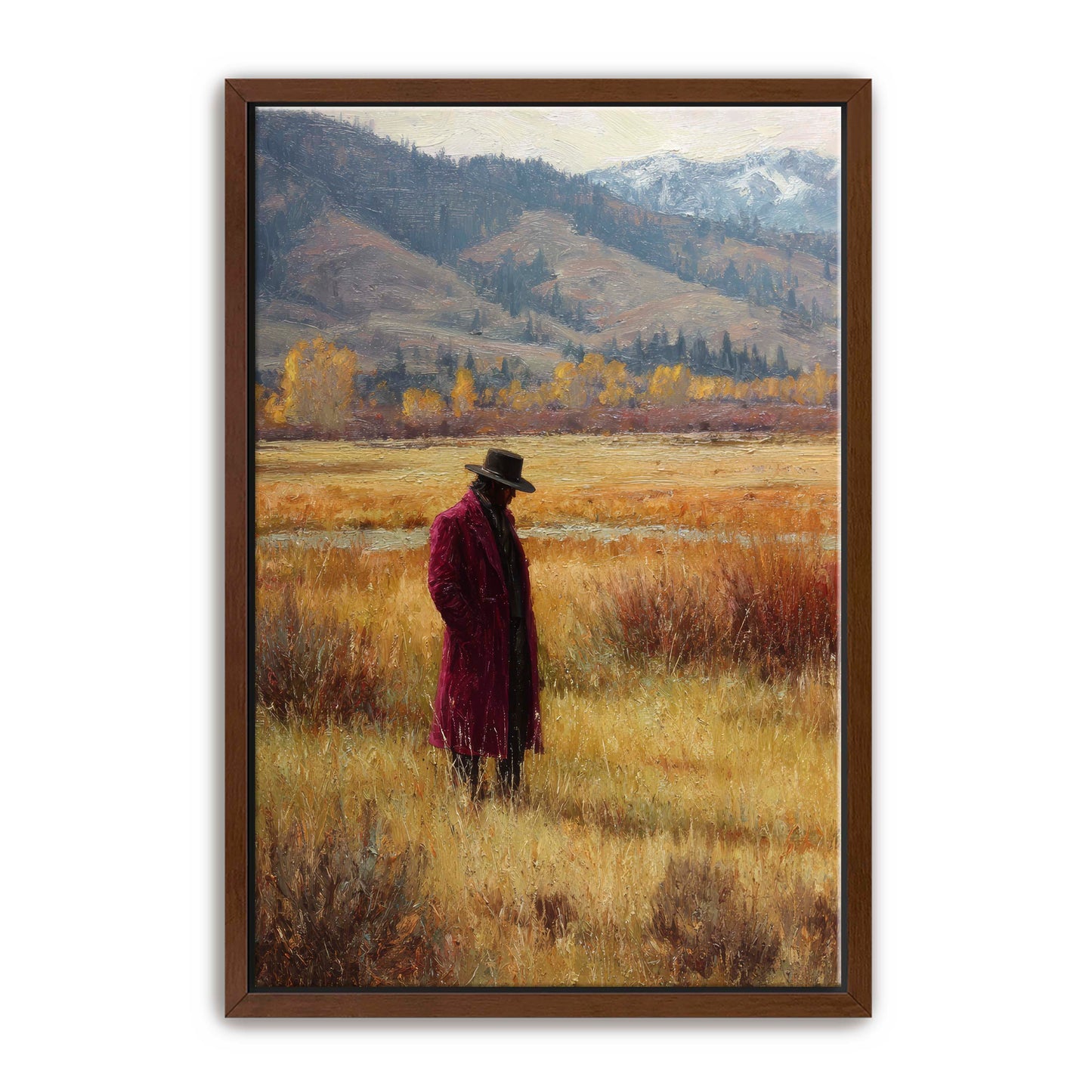 Rich Cowboy in Meadow Wall Art