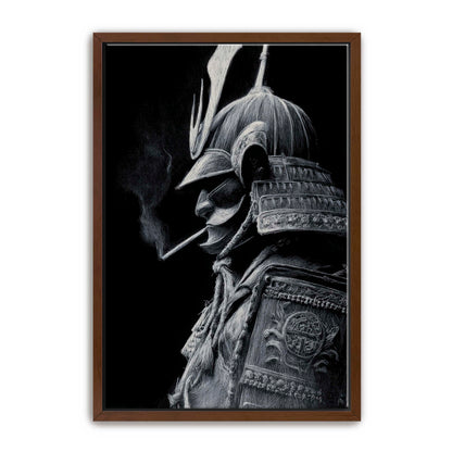 Samurai Smoking Wall Art