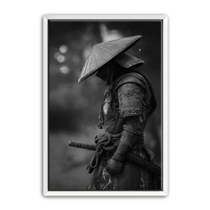 Black and White Samurai Wall Art