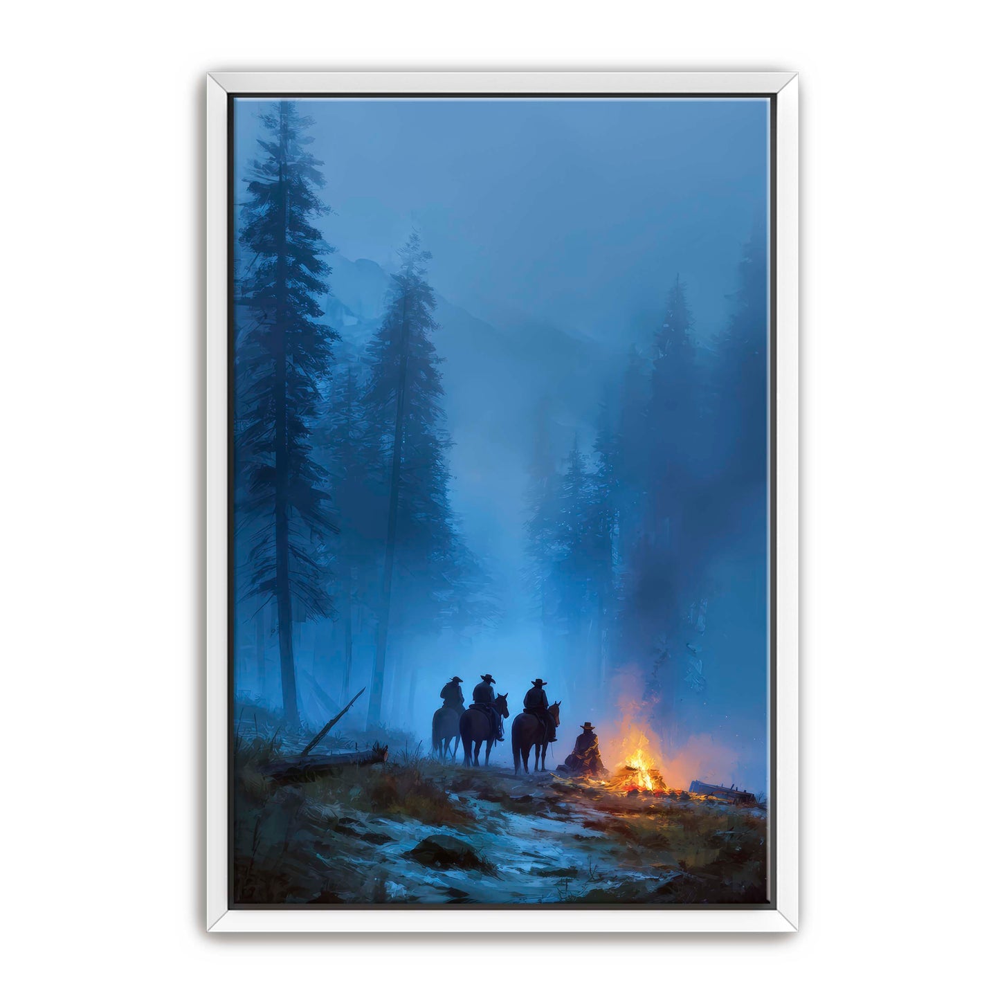 Cowboys at Camp Wall Art