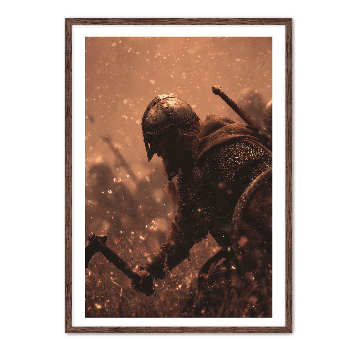 Viking and Axe Wall Art