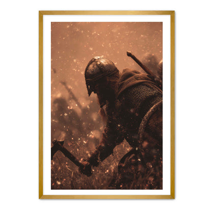 Viking and Axe Wall Art