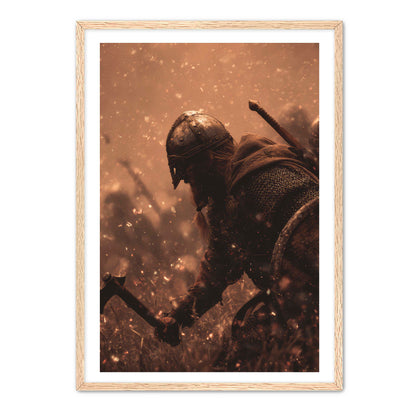 Viking and Axe Wall Art