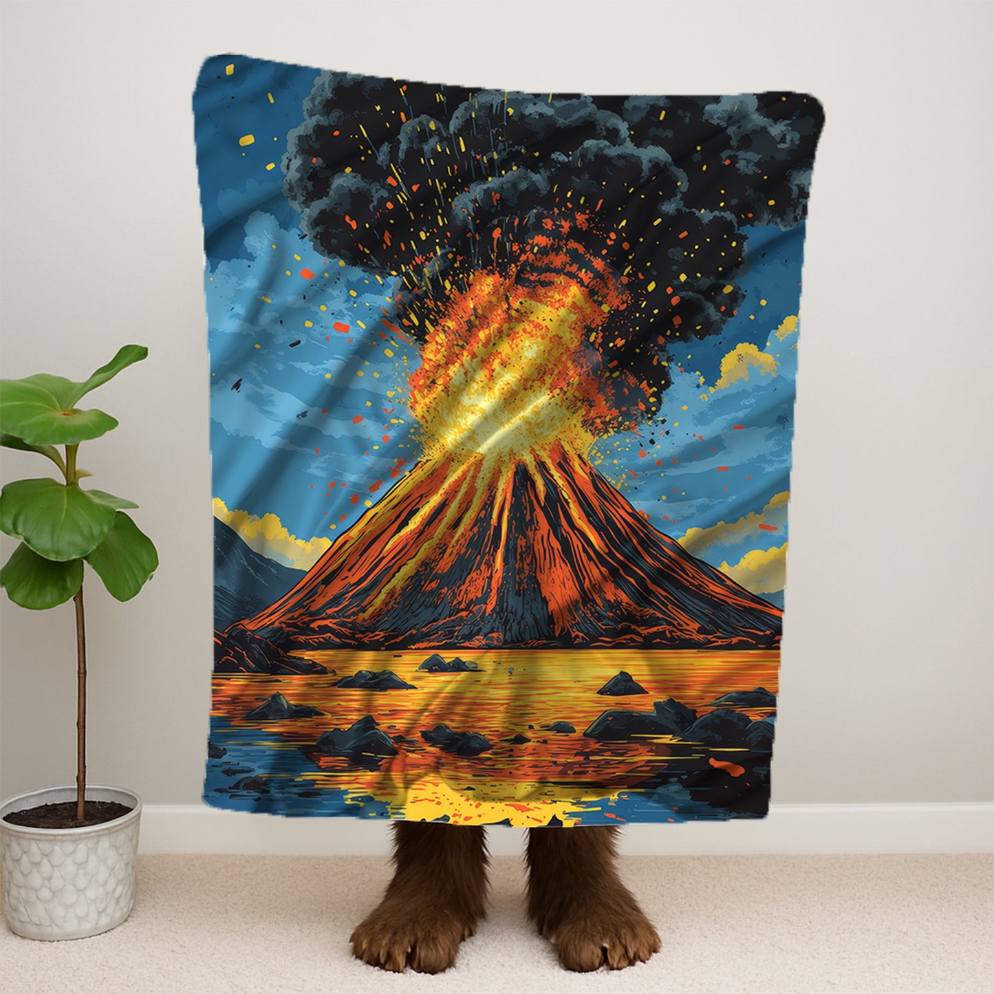 Volcano Exploding Blanket