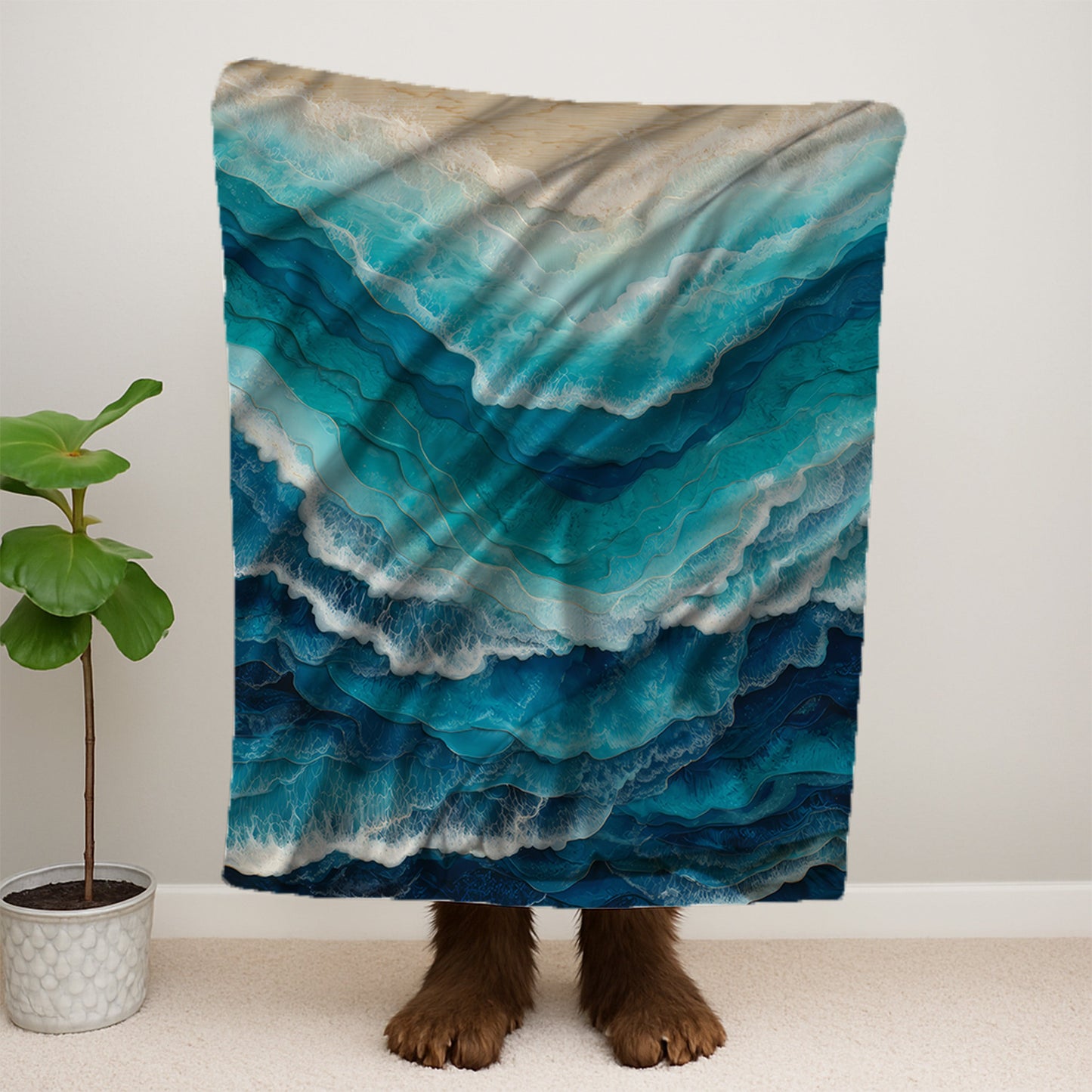 Waves From Above Blanket