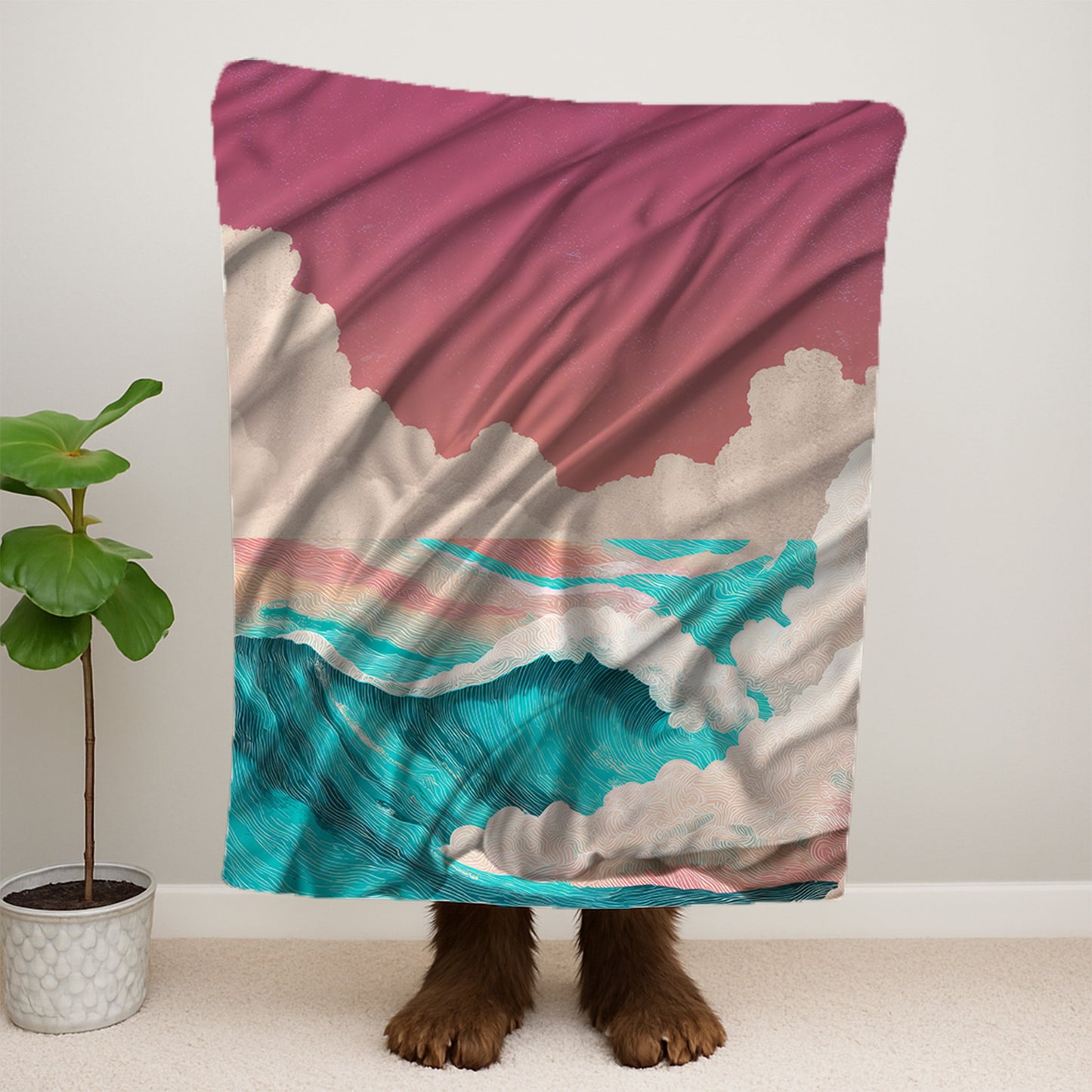 Waves Printed Blanket