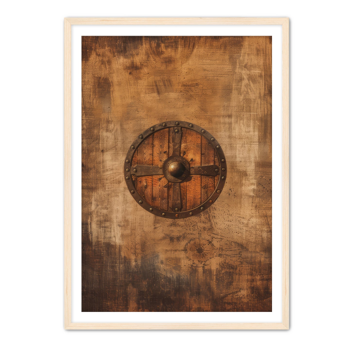 Wooden Shield  Wall Art