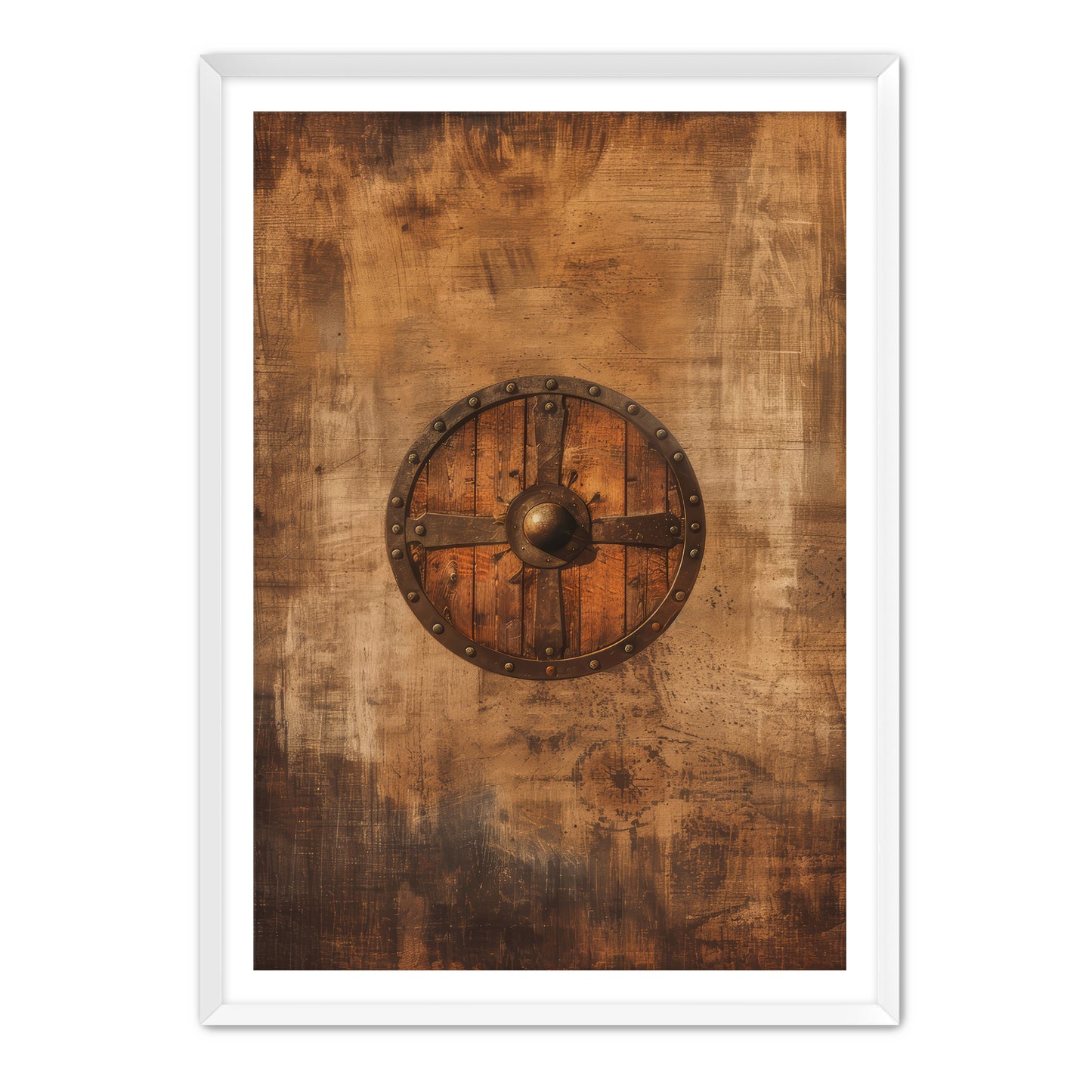 Wooden Shield  Wall Art