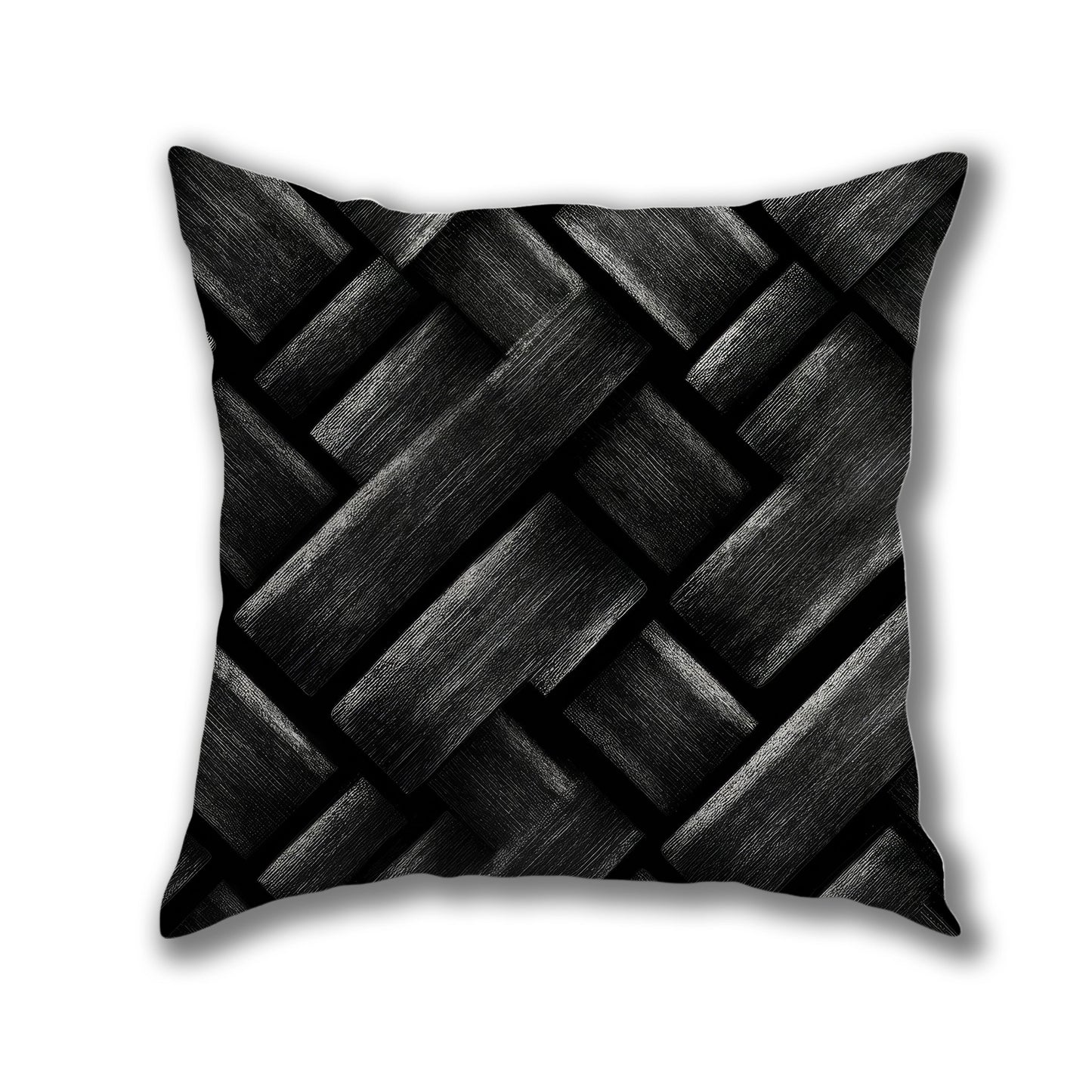 Wooden Weave Pattern Pillow