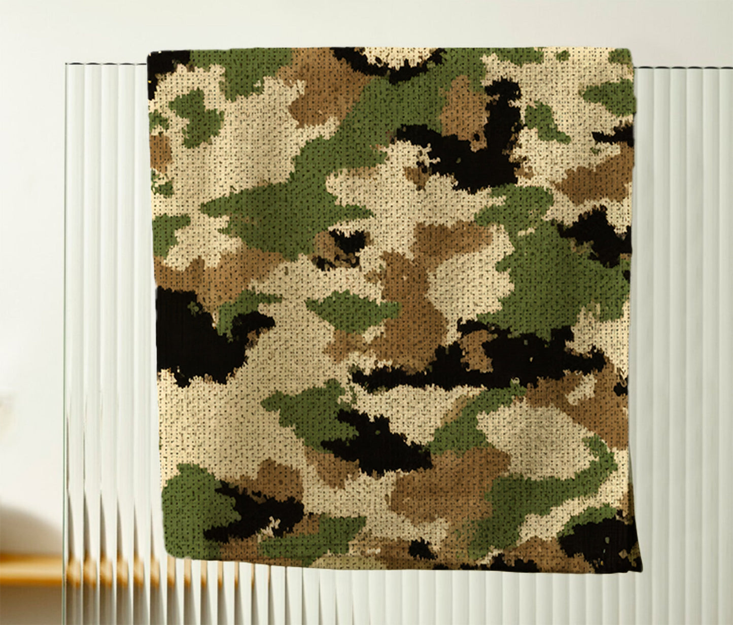Woodland Camo Fabric Hand Towel