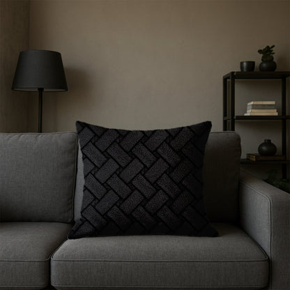 Woven Dark Texture Pillow