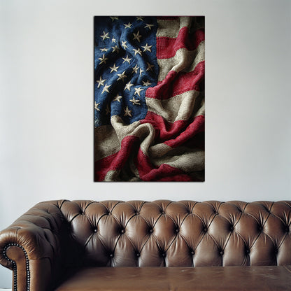 Woven Stars And Stripes Wall Art
