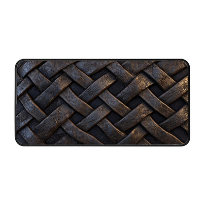 Woven Texture Pattern Desk Mat