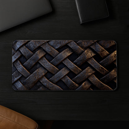 Woven Texture Pattern Desk Mat
