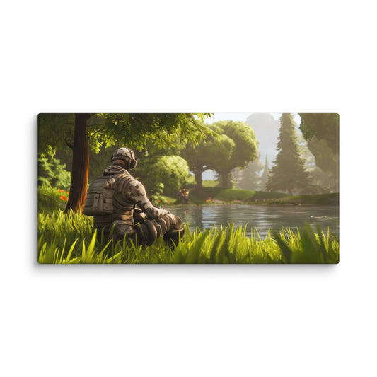 Peaceful Soldier  Wall Art