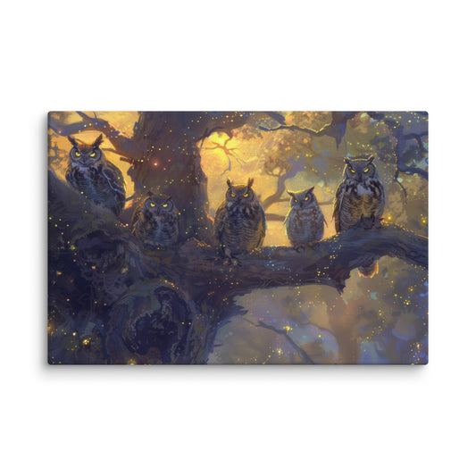 Twilight Owls  Wall Art