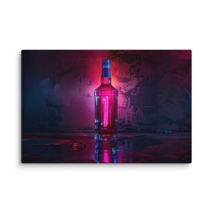 Neon Bottle  Wall Art