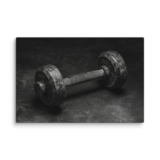 Old School Dumbbell  Wall Art