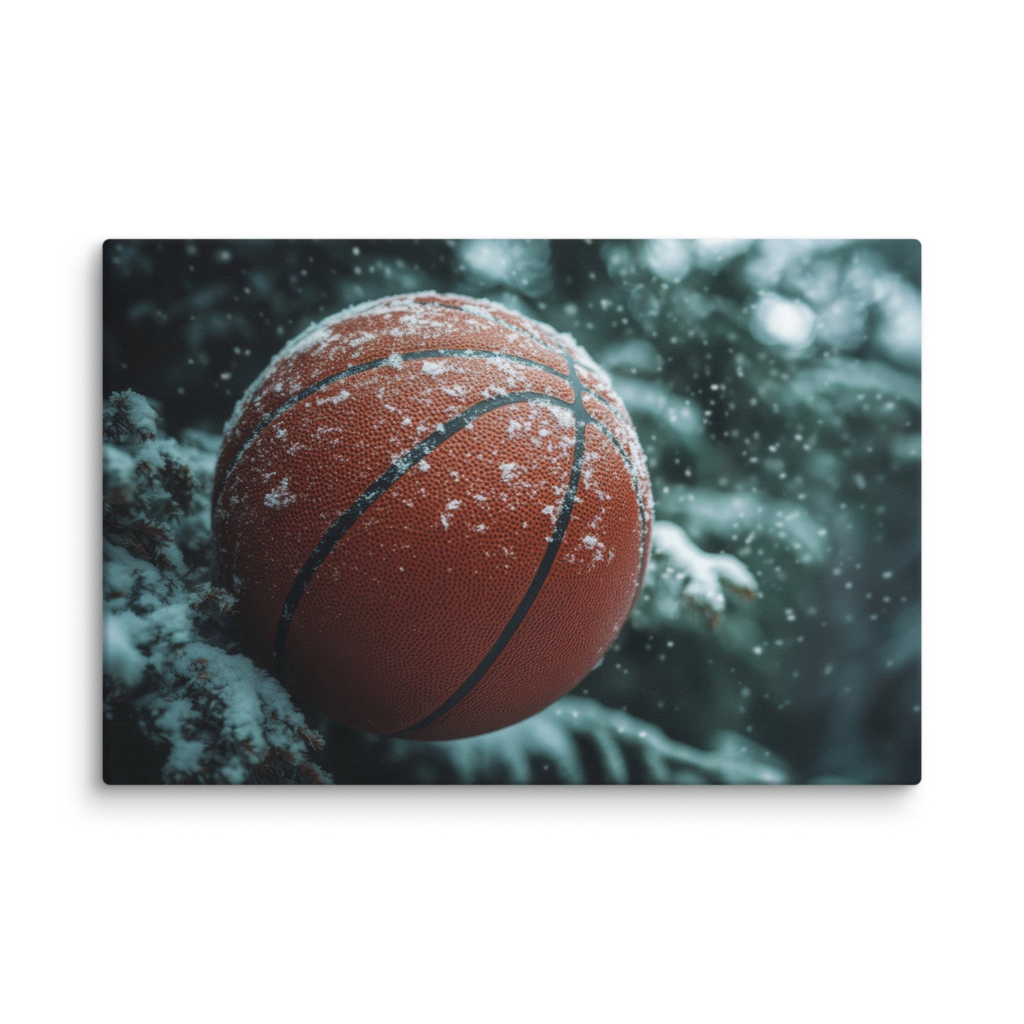 Basketball and Snow  Wall Art