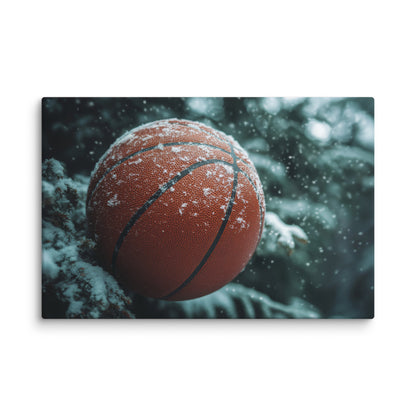 Basketball and Snow  Wall Art