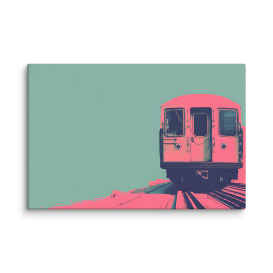 Pink Caboose  Wall Art