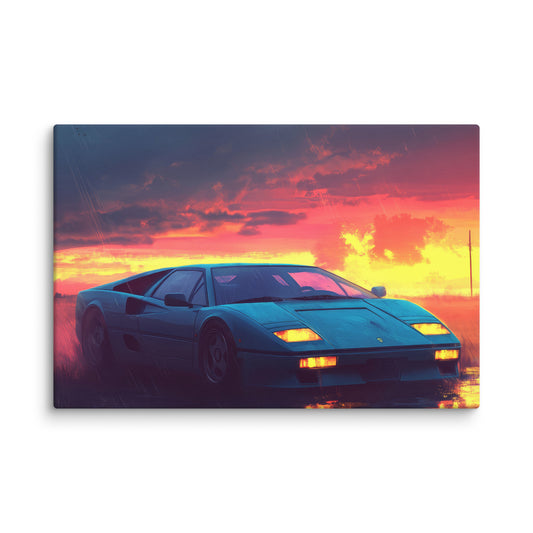 Sunset Parking  Wall Art