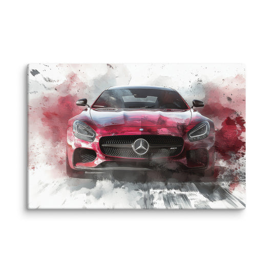 Red Mercedes  Wall Art