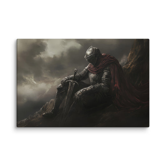 Knight Takes Rest  Wall Art