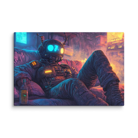 Cyborg and Chill  Wall Art
