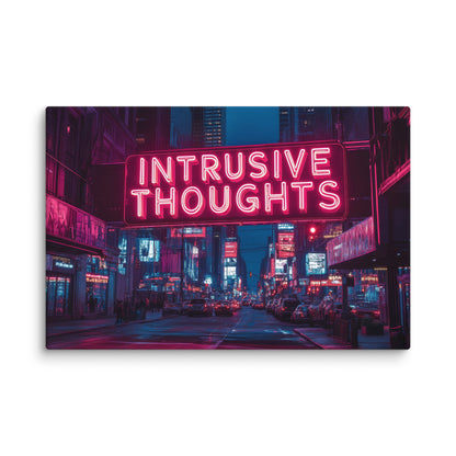 Intrusive Thoughts Sign  Wall Art