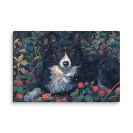 Collie Field  Wall Art
