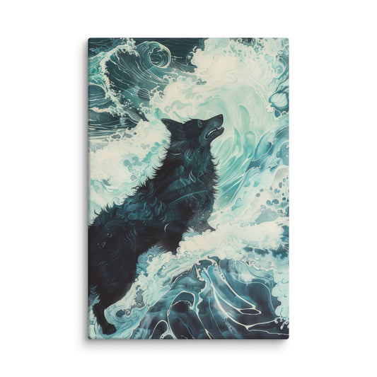 Wolf and Surf  Wall Art